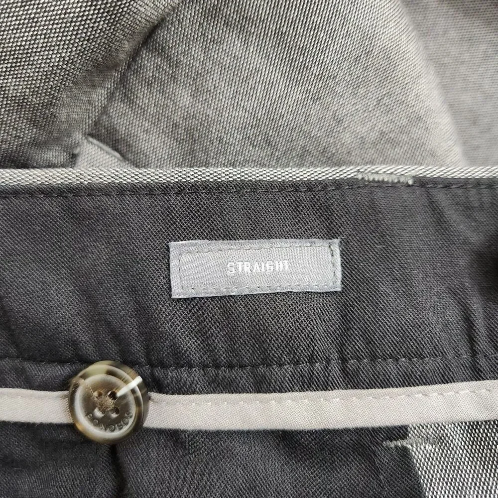 Bonobos Men 35X34 (37X33) Gray Weekday Warrior Friday Straight Leg Dress Pants